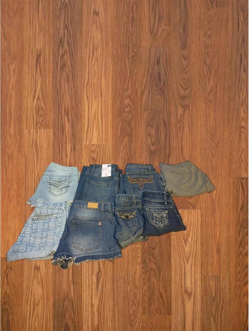 Women's Denim Cotton Shorts Bundle 8 Piece Old Navy Lee Y2K Sizes Vary